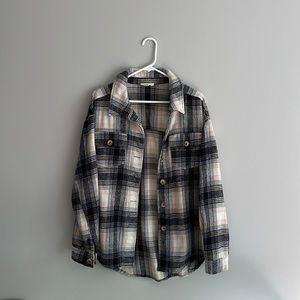 Pacsun Blue/Beige Flannel
